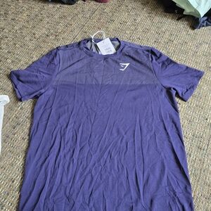 Gymshark Blue Vital Seamless  Short-Sleeve Athletic Tee